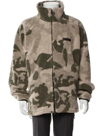 Pre-owned Essentials Printed Parka In Neutral