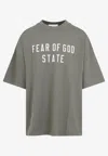 Essentials Printed Short-sleeved T-shirt In Green