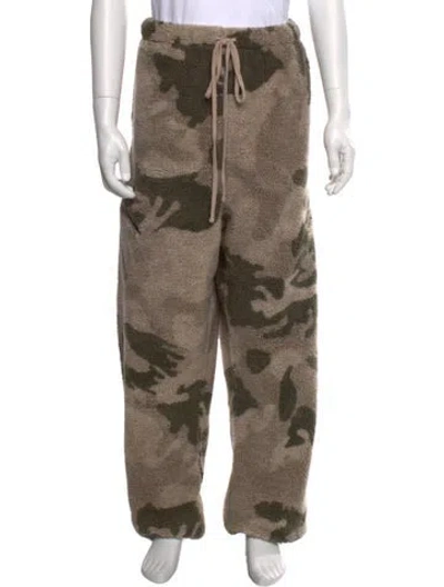 Pre-owned Essentials Printed Sweatpants In Green