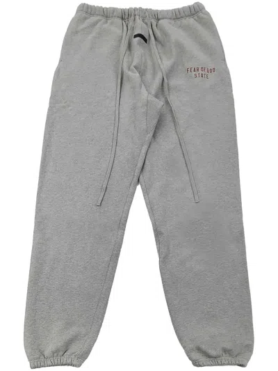 Essentials Printed Track Pants In Black