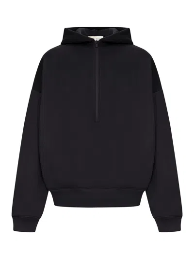 Essentials Property Hoodie With Zip In Black