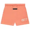Essentials (ps) Fear Of God  Fw22 Sweatshort 'coral' In Orange