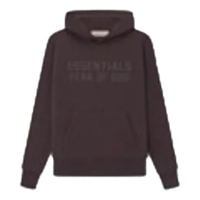 Essentials (ps) Fear Of God  Ss23 Logo Hoodie 'plum' In Purple