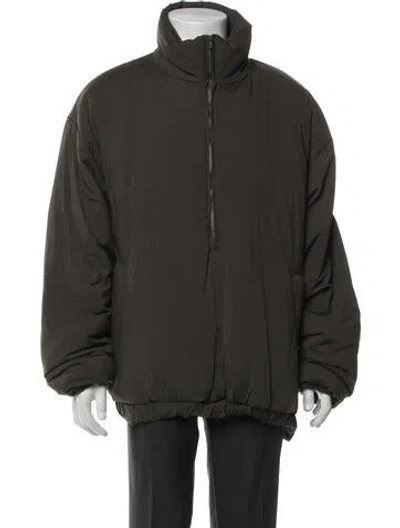 Pre-owned Essentials Puffer Coat In Green