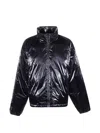 Essentials Ripstop Nylon Puffer Jacket In Black