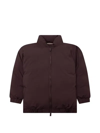 Essentials Kids' Puffer Jacket In Brown