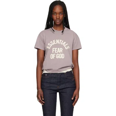 Essentials Purple Campus Classic Short Sleeve T-shirt In Pink