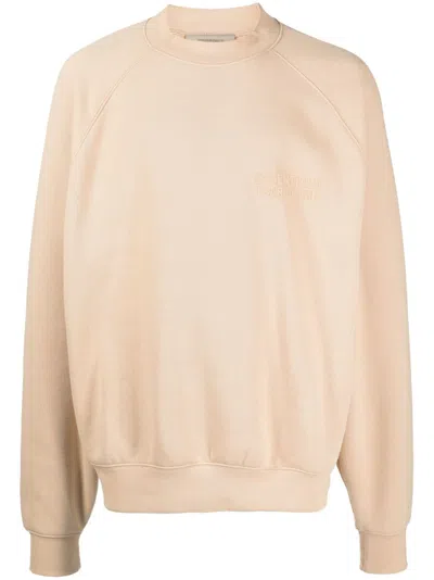 Essentials Raglan-sleeve Cotton-blend Sweatshirt In Brown