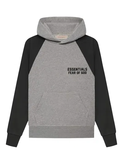 Essentials Kids' Raglan-sleeve Hoodie In Gray