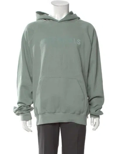 Pre-owned Essentials Raglan Waffle Crew Neck Hoodie W/ Tags In Green