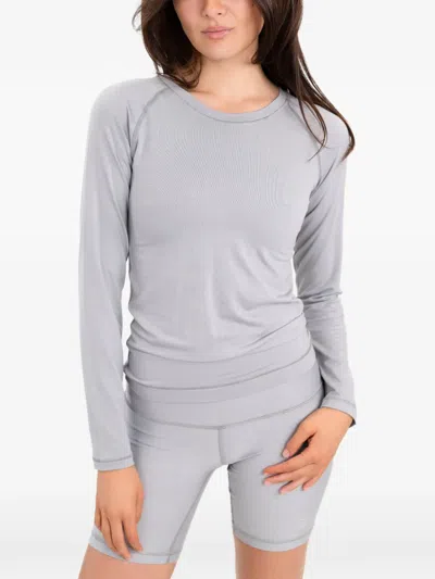 Essentials Raglan-sleeve Crew-neck T-shirt In Gray
