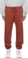 Essentials University Crest Logo Open-cuff Sweatpants In Crimson