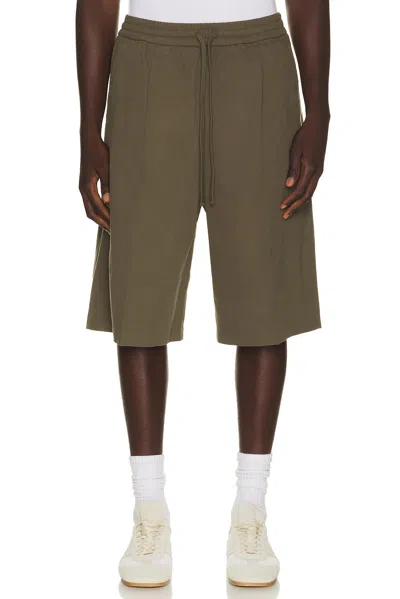 Essentials Relaxed Drawstring Short In Brown