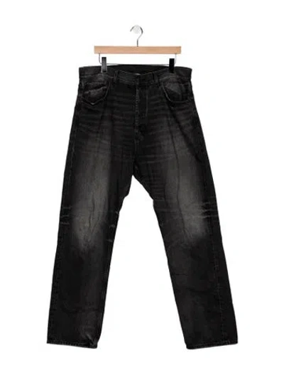 Pre-owned Essentials Relaxed Fit Jeans In Black