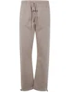 Essentials Relaxed Fleece Sweatpants With Piping In Brown