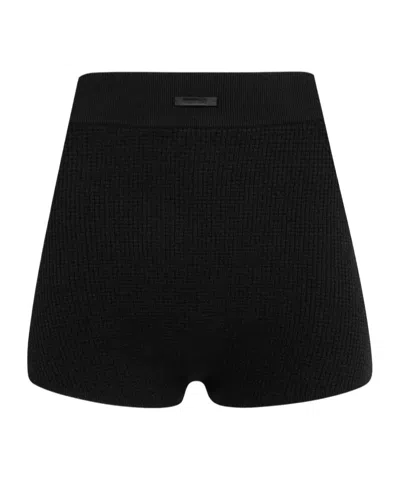 Essentials Rib Boy Shorts In Black