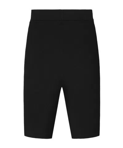 Essentials Rib Knit Bike Short In Black