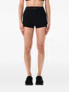 Essentials Embossed Logo Knit Shorts In Black
