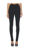 Essentials Rib Knit Legging In Black