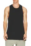 Essentials Gray Signature Essential Tank Top In Black