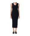 Essentials Rib Tank Dress In Black