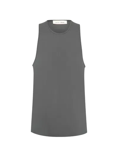 Essentials Ribbed Essential Tank In Gray
