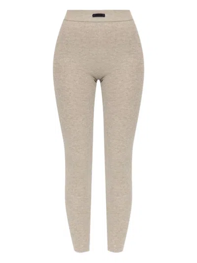 Essentials Ribbed Leggings In Neutral
