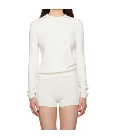 Essentials Ribbed Long-sleeved T-shirt In Neutral