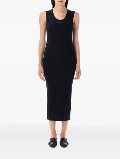 Essentials Ribbed Midi Dress