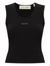 Essentials Ribbed Sleeveless Top In Black