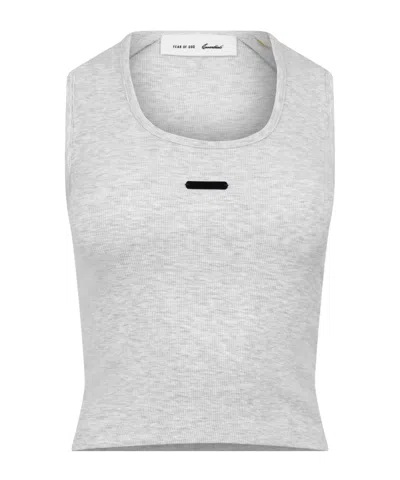 Essentials Ribbed Tank Top In White