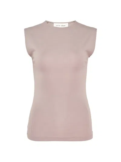 Essentials Rib-knit Tank Top In 핑크