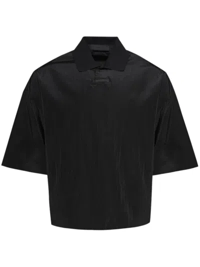 Essentials Poloshirt Aus Ripstop In Black