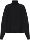Essentials Roll-neck Jumper In Black