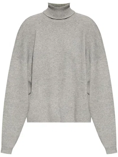 Essentials Roll-neck Sweater In Grey