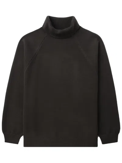 Essentials Roll-neck Jumper In Black