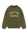 Essentials Round-neck Logo Sweatshirt In Green