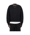 Essentials Round-neck Logo Sweatshirt In Black