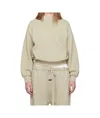 Essentials Taupe Classic Fit Crewneck Sweatshirt In Neutral