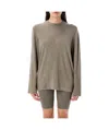 Essentials Crew-neck Long Sleeve T-shirt In Gray