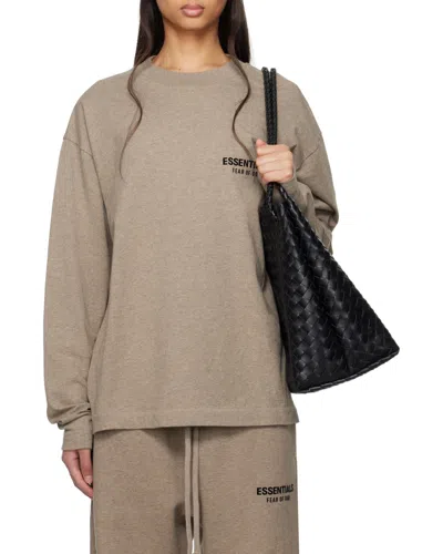 Essentials Round-neck Long-sleeve Shirt In Neutral