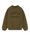 Essentials Round-neck Long-sleeve Sweatshirt In Green