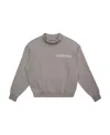 Essentials Round Neck Long-sleeved Sweater In Gray