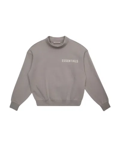 Essentials Round Neck Long-sleeved Sweater In Gray