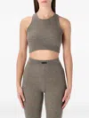 Essentials Round-neck Tank Top In Gray