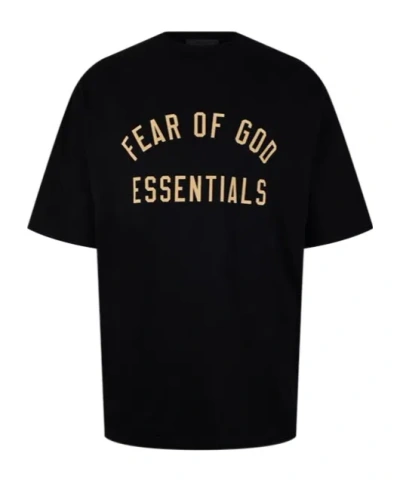 Essentials Round-neck Logo T-shirt In Black