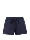 Essentials Drawstring-fastening Shorts In Blue