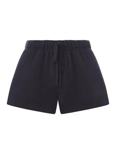 Essentials Running Shorts In Cotton Blend In Black