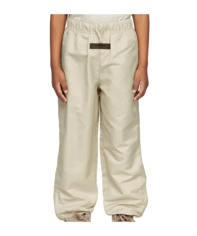 Essentials Satin-effect Cargo Pants In Nude