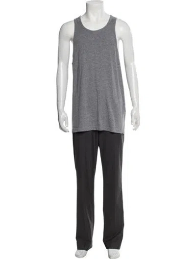 Pre-owned Essentials Scoop Neck Sleeveless T-shirt In Gray